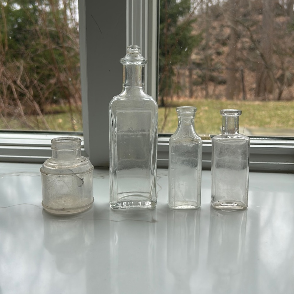 Vintage Medicine Apothecary Bottles